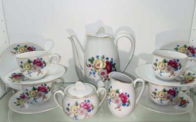 Vintage Kaffeeservice floral